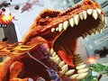 T Rex Rampage Prehistorik Pizza online oynamak için